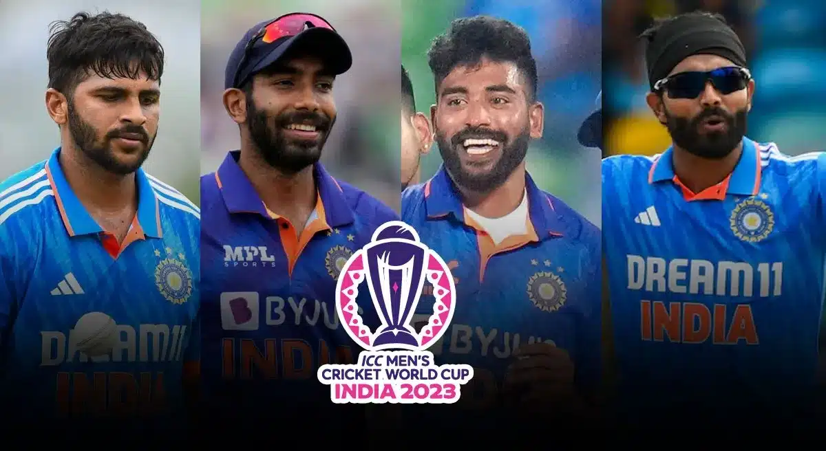 Indian bowlers, ICC World Cup 2023, Jasprit Bumrah, Mohammed Shami, Mohammed Siraj, Ravichandran Ashwin, Kuldeep Yadav, Shardul Thakur, Hardik Pandya