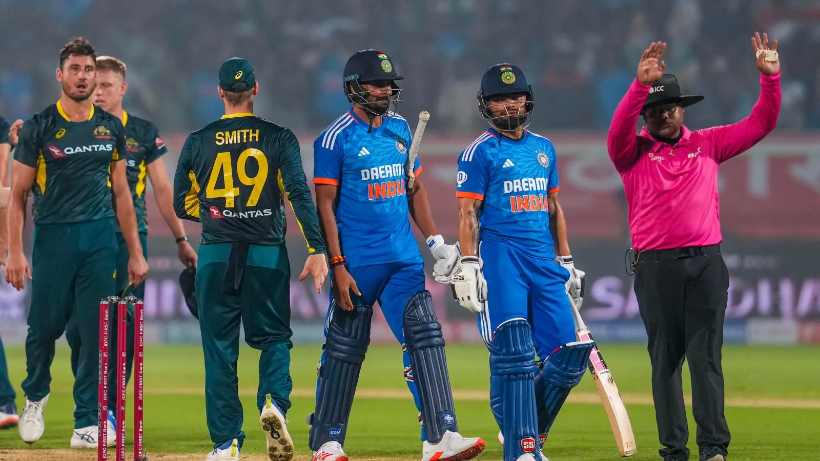 India vs Australia 5th T20I 2023