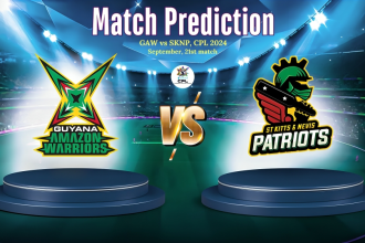 Match Prediction: Guyana Amazon Warriors vs St Kitts and Nevis Patriots , CPL 2024