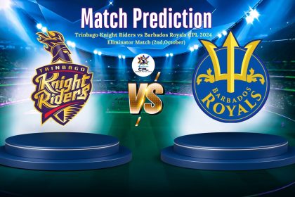 Trinbago Knight Riders vs Barbados Royals CPL T20 2024-Eliminator Match (October, 2nd)