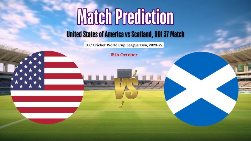 United States of America vs Scotland, ODI 37 match