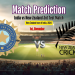 India vs New Zealand 3rd Test Match Prediciton