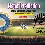 India vs New Zealand, 2nd ODI, Match Prediction